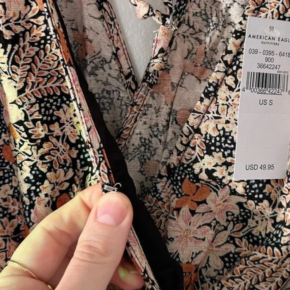 NWT American Eagle Floral Garden Party Tiered Dress Size Small - Picture 5 of 8